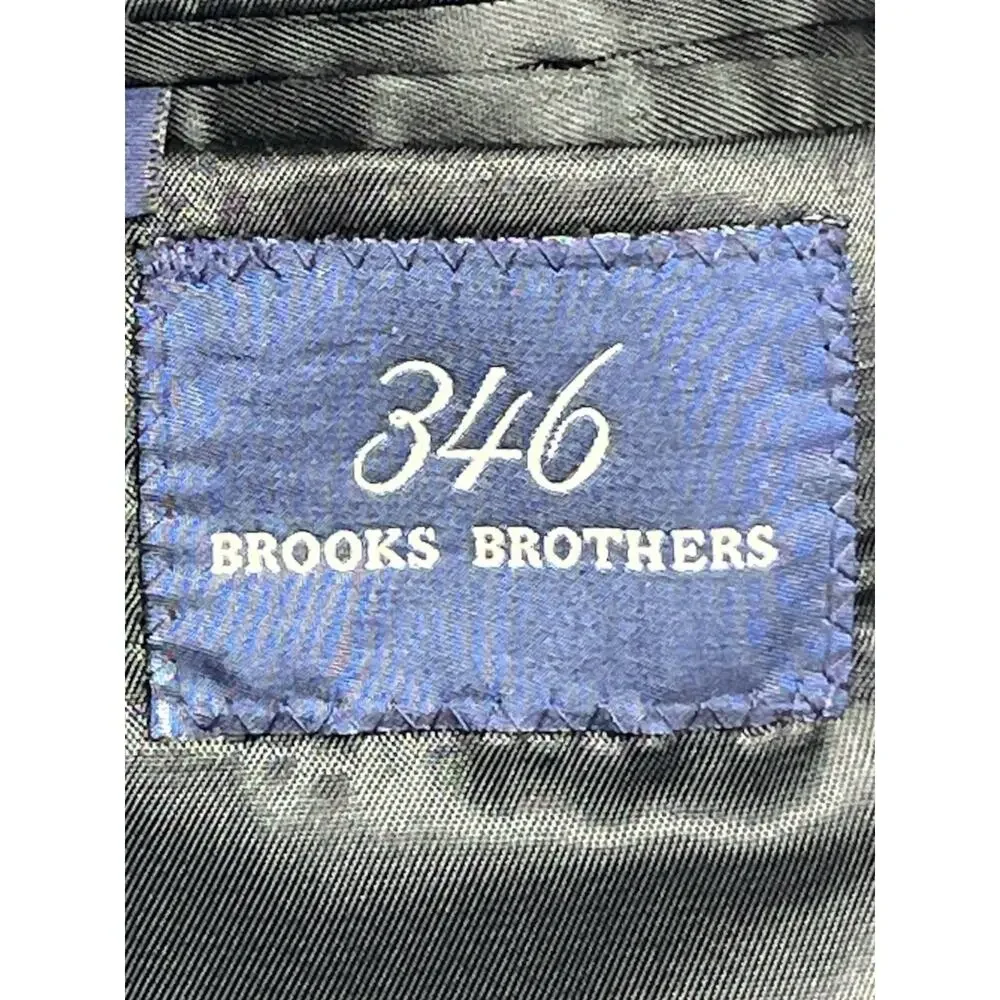 Vintage Brooks Brothers Wool Cashmere Micro Check Blazer Men’s 40R Made in Chile